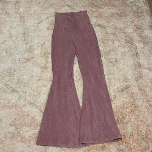 Chatoyant pink acid wash pants